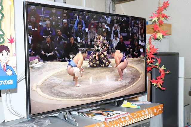４Ｋテレビも展示しています