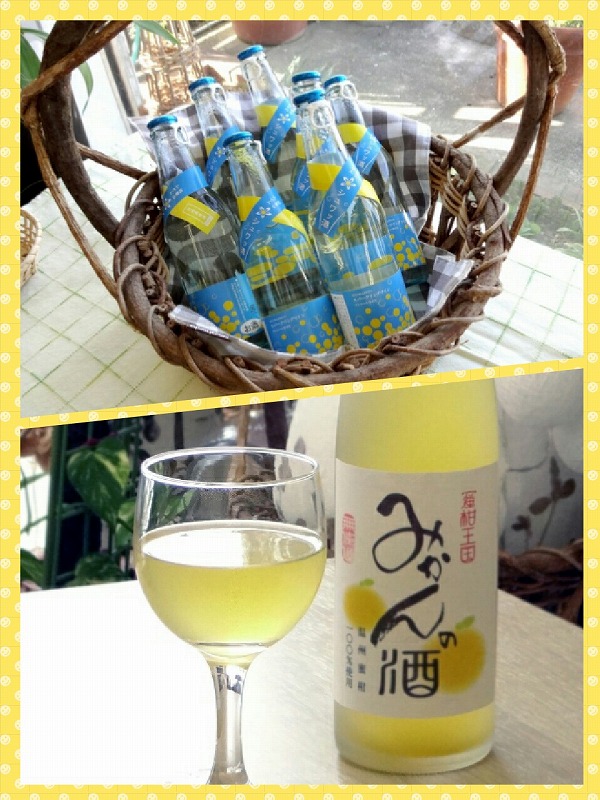 みかんのシュワッ酒（上）/限定品 みかんの酒 無濾過（下）