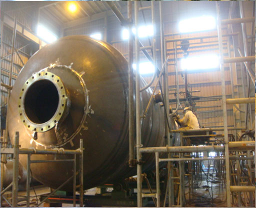 圧力容器溶接作業状況－１