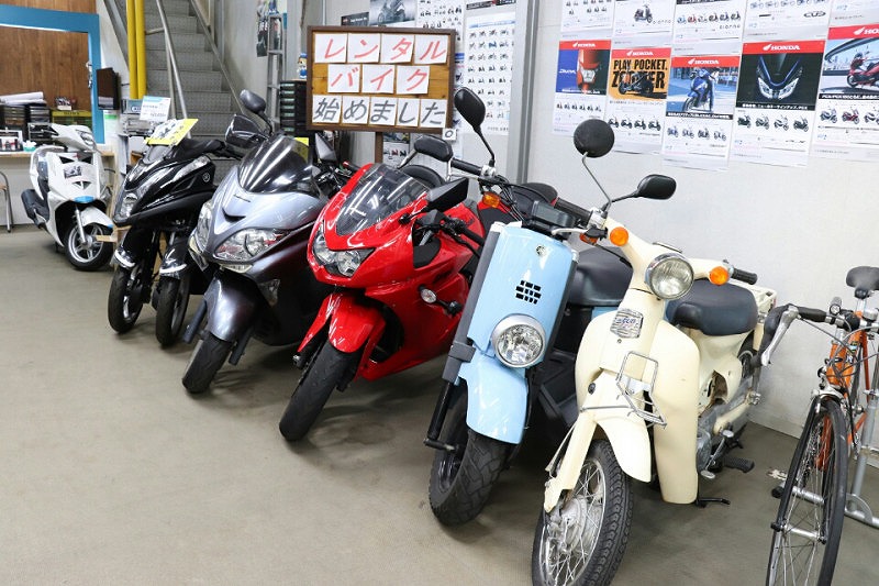 レンタルバイク始めました