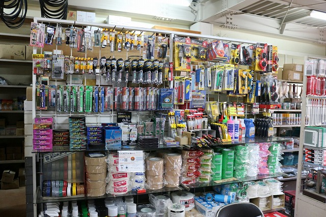 ずらっと大工道具、電動工具あります